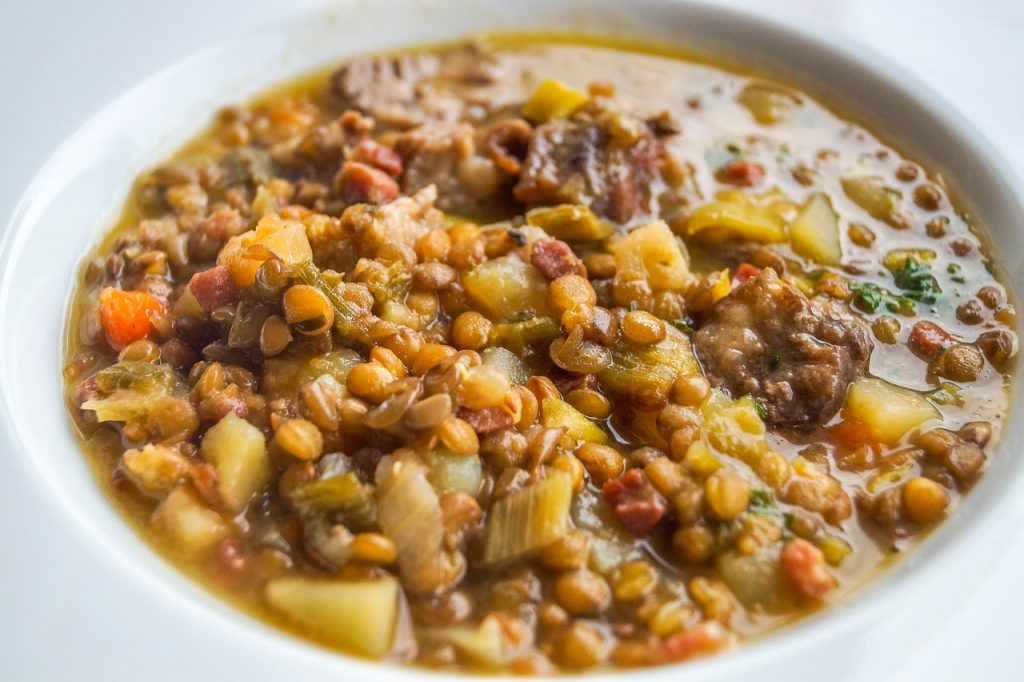 lentil soup, food, eat